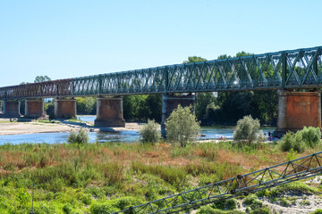 Becca bridge river po ticino panorama landscape vision detail nature