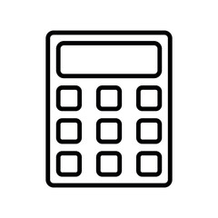 calculator sign symbol vector glyph color icon