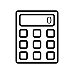 calculator sign symbol vector glyph color icon