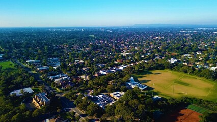 aerial view of a bright sunny day at the beach