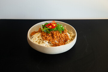 Asian Food in display for the photo shoot in Tokyo, Japan. Nowadays in 2023, people rely on the food delivery service due to the COVID-19