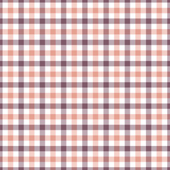 Gingham seamless pattern. Beige background texture. Checked tweed plaid repeating wallpaper. Fabric design.