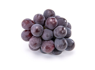 Ripe sweet grapes isolated on white background.