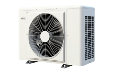 Air condition outdoor unit isolated on transparent or white background, png