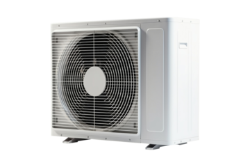 Air condition outdoor unit isolated on transparent or white background, png