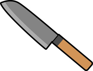 包丁のイラスト　kitchen knife