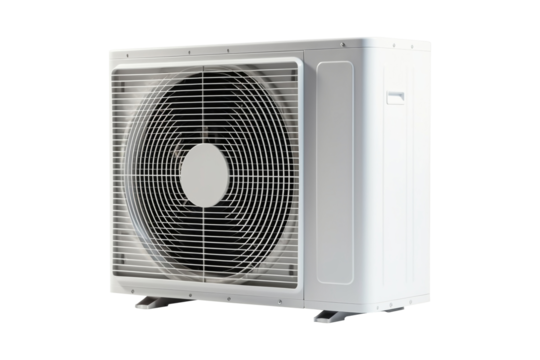 Air condition outdoor unit isolated on transparent or white background, png