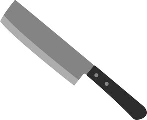 包丁のイラスト（菜切り包丁）　kitchen knife