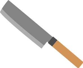 包丁のイラスト（菜切り包丁）　kitchen knife