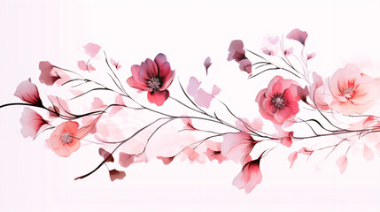 Flowers on White Backgrounds PNG