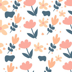 Flat floral pattern design.
Abstract neutral pale color different flowers set seamless pattern.
Abstract neutral pale color different single stylish flat flower daisy white.
