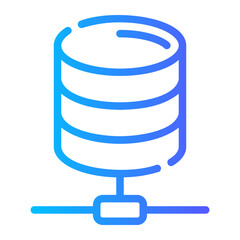 database Line Gradient Icon