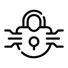 cyber attack Line Icon