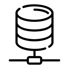 database Line Icon