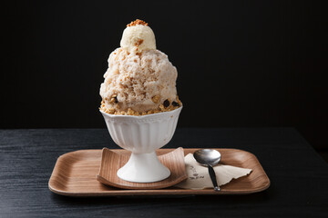 korean style ice sweet dessert