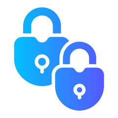 padlock Gradient icon