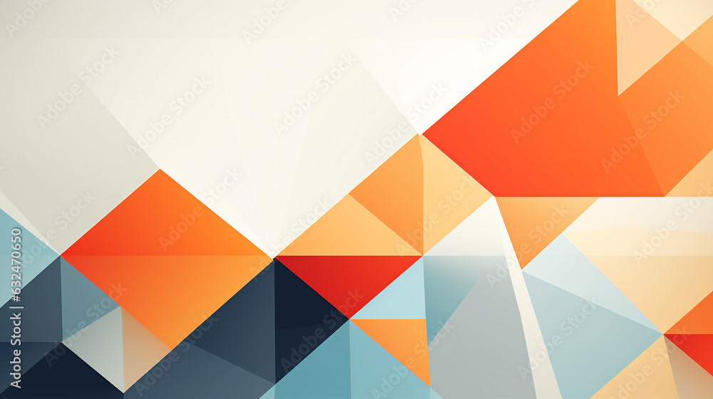 Aufkleber modern flat design background with abstract geometric patterns