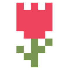 pixel tulip
