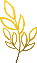 luxury gold floral ornament 