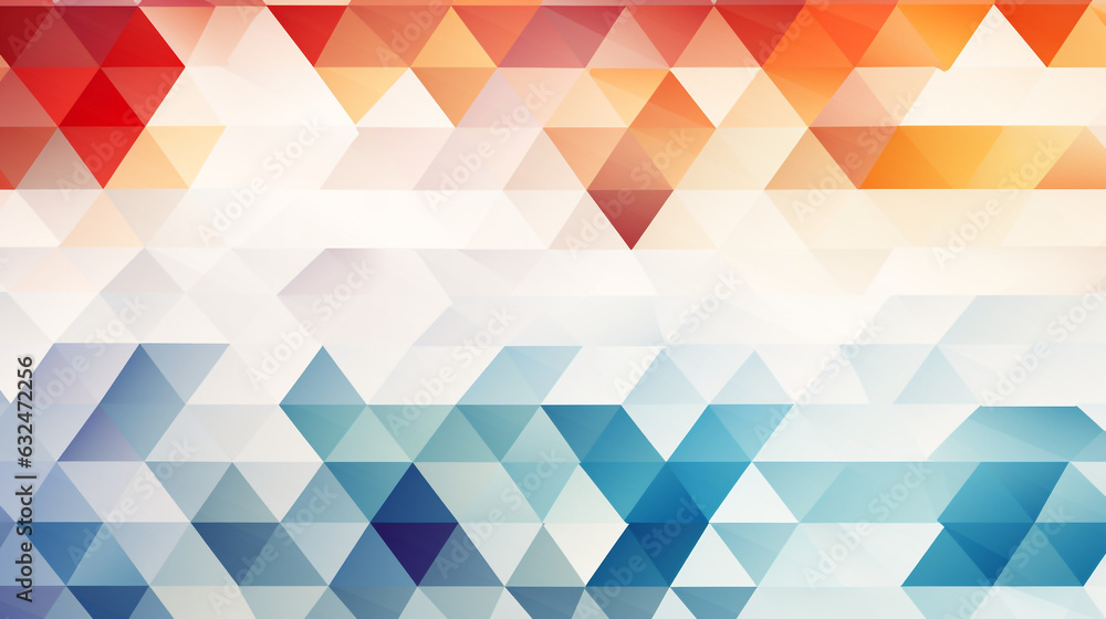 Aufkleber abstract geometric white background using simple shapes like triangles squares, circles, or hexagons
