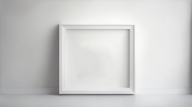 Square blank canvas framed by Generative AI