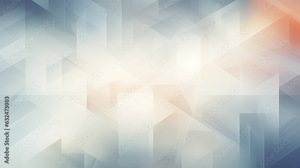 Poster white and subtle gradients to add depth and dimension to the abstract geometric background