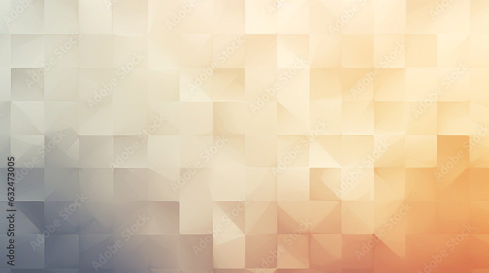 Poster different shades of white and subtle gradients to add depth and dimension to the abstract geometric 