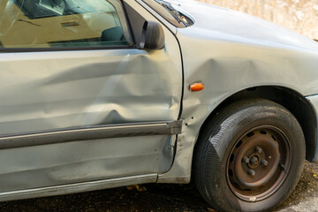 Big dent in the car door