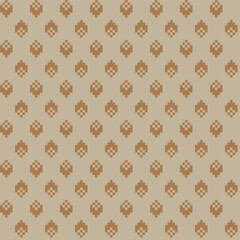 Neutral Colour Argyle Fair Isle Seamless Pattern Design