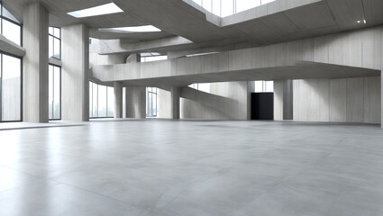 Naklejka premium empty corridor in building
