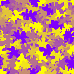 Camouflage pattern background. Classic clothing style masking camo repeat print