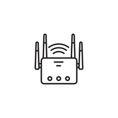 router icon wi-fi, wireless, internet for app web logo banner poster icon - SVG File