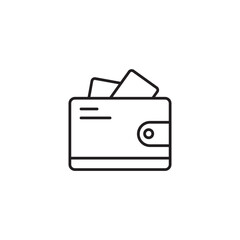 Wallet icon electronic wallet, money, cash, card for app web logo banner poster icon - SVG File