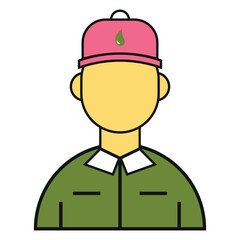 Gas Station Attendant Icon