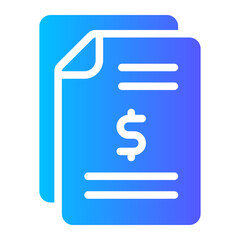 invoice gradient icon