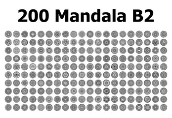 various mandala collections - 200 set yoga pattern