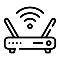 router line icon - obrazy, fototapety, plakaty