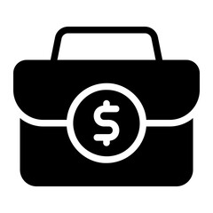 briefcase glyph icon