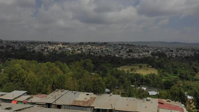 Aerial view of harar jugol old town Harari Region Harar Ethiopia