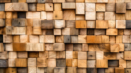 Fototapeta premium Old wooden logs background