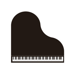 楽器のイラスト　グランドピアノ