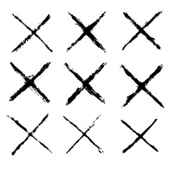 Grunge X Cross Stroke