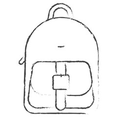 Vector hand drawn Backpack illustration icon