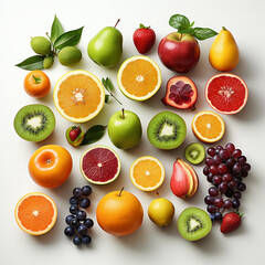 All kinds of sweet and fresh fruit