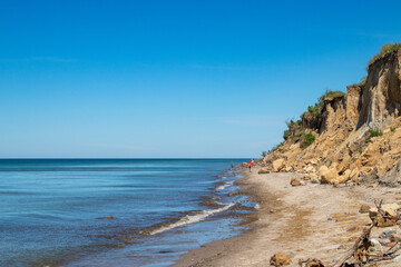 Hohes Ufer Wustrow an der Ostsee.