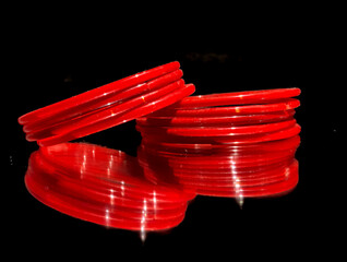 Mordern Red Bangles With Black background