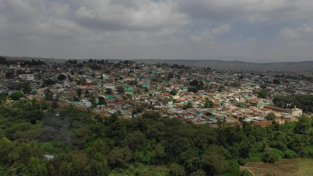 Aerial view of harar jugol old town Harari Region Harar Ethiopia