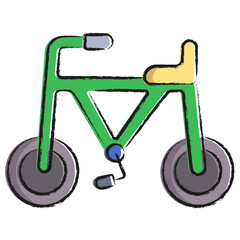 Vector hand drawn Bicycle illustration icon