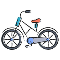 Vector hand drawn Bicycle illustration icon