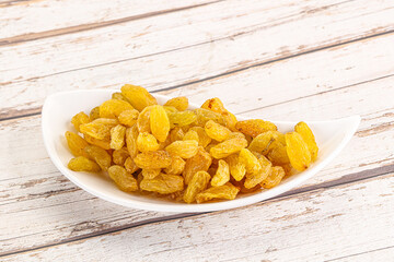 Yellow raisin - dry grape berries